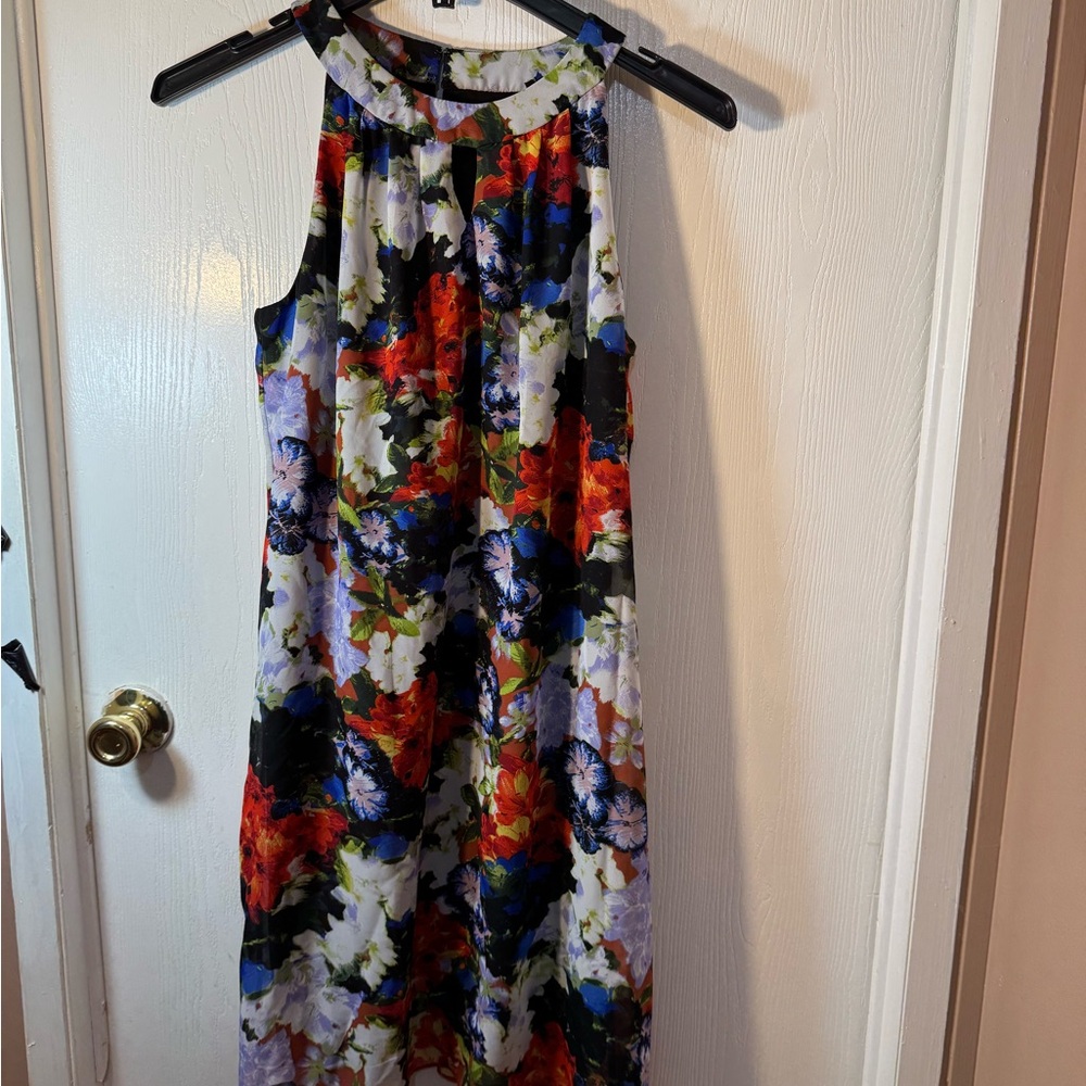 AGB Multicolor Floral Midi Dress